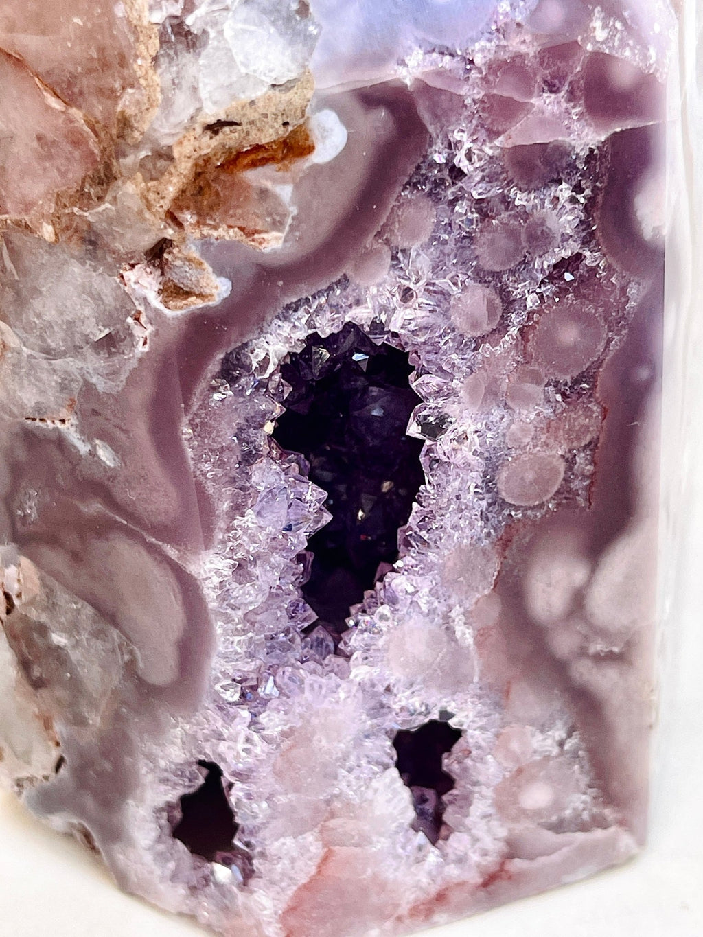 Pink Amethyst Tower | Sparkling Druzy Statement Crystal - Million Years Crystal