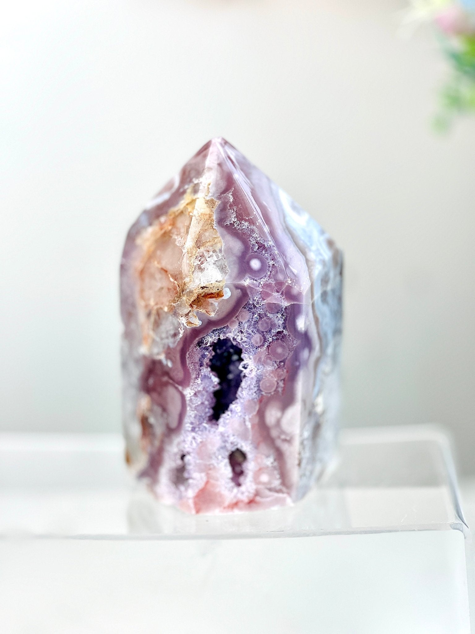 Pink Amethyst Tower | Sparkling Druzy Statement Crystal - Million Years Crystal