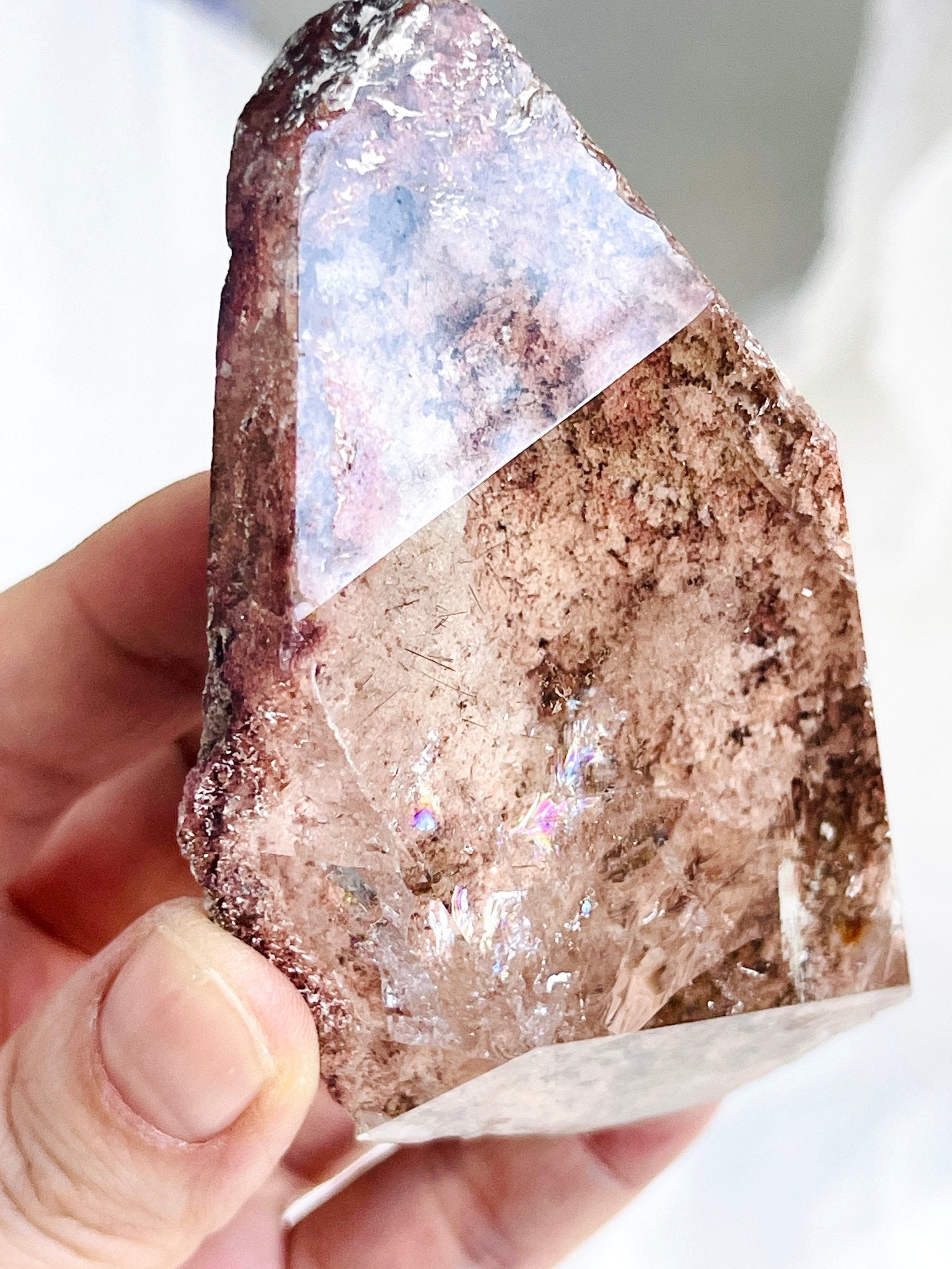 Pink Lodolite Quartz - Million Years Crystal