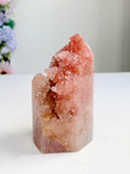 Brazilian Pink Amethyst Druzy Tower, 738 g