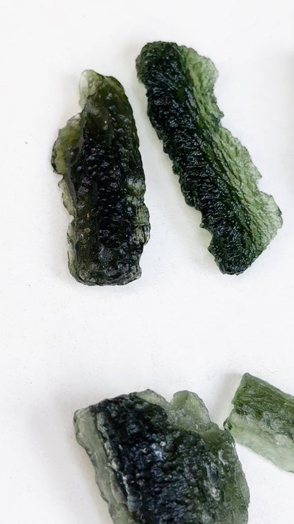 Natural Moldavite Crystal Tektite