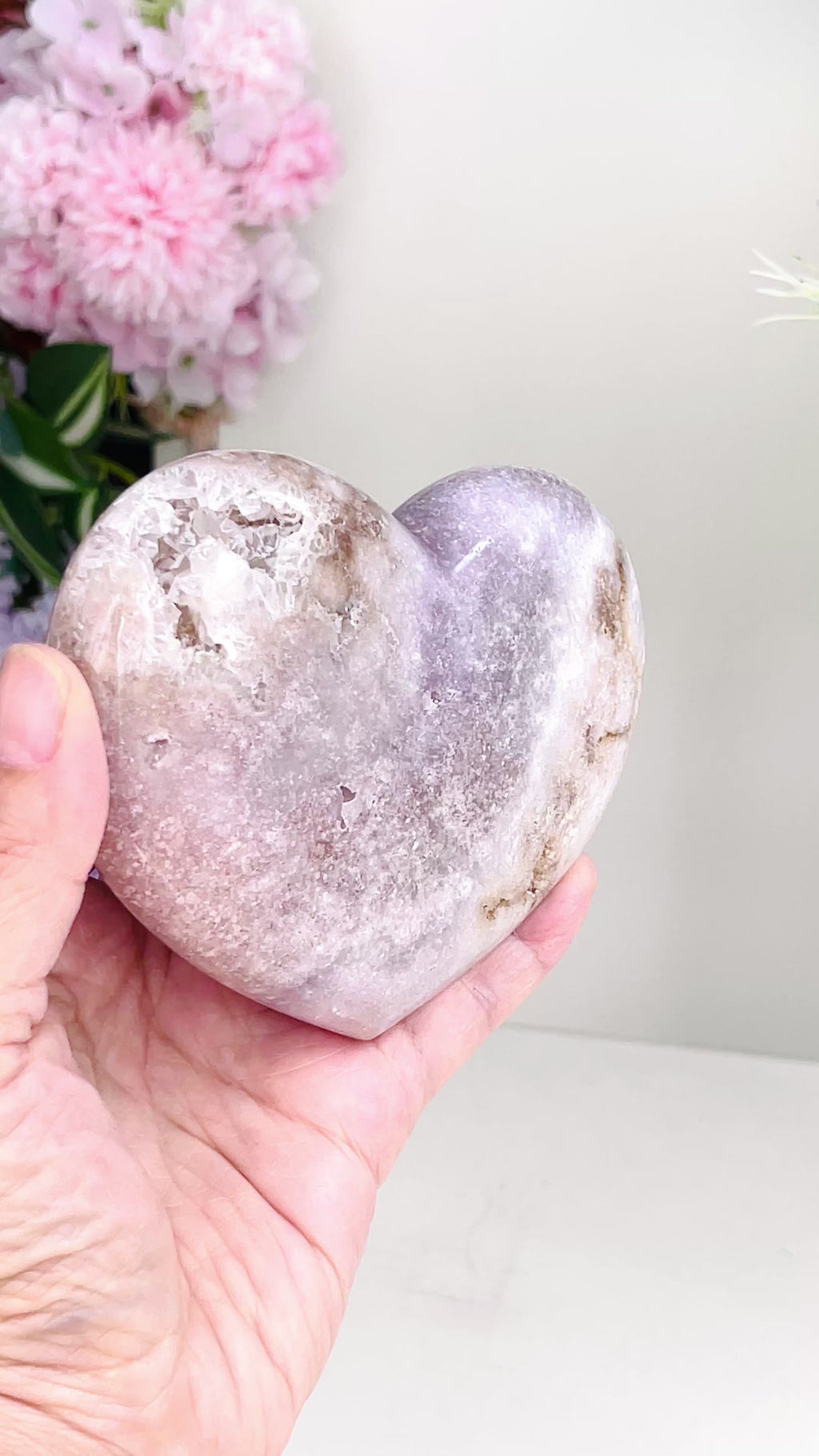 Pink Amethyst Heart