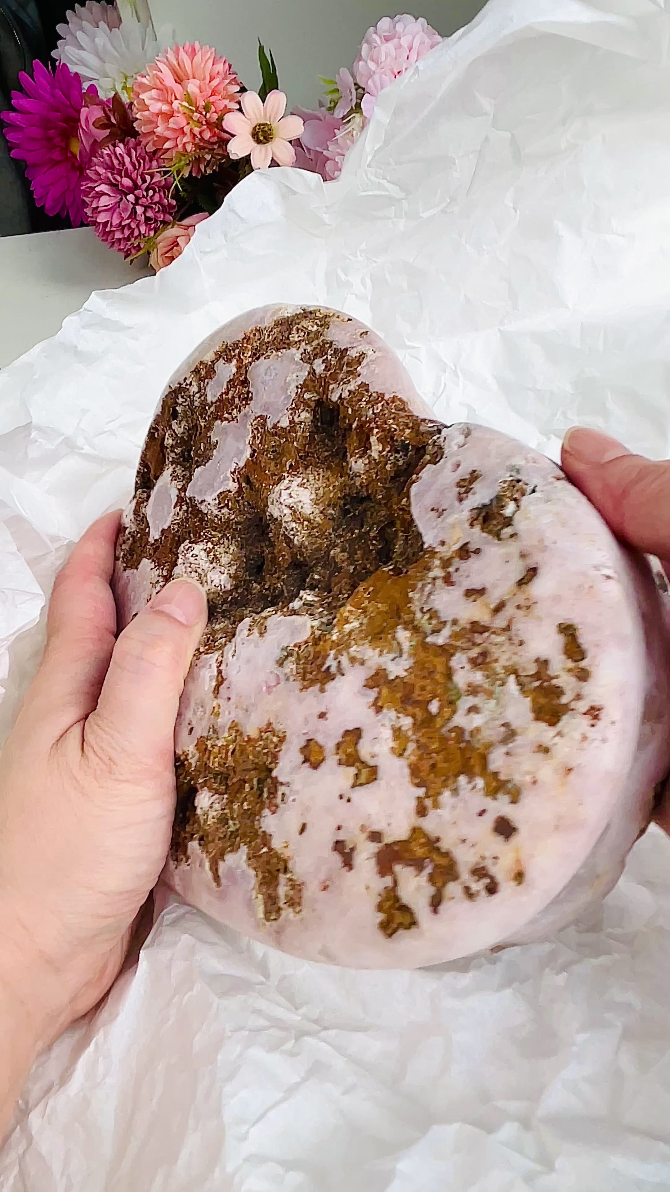 Pink Amethyst, 2.75kg High Quality Paired Pink Amethyst Heart, Pink Amethyst Heart Set, Pink Amethyst Crystals, Crystal Gift, Wedding Gift