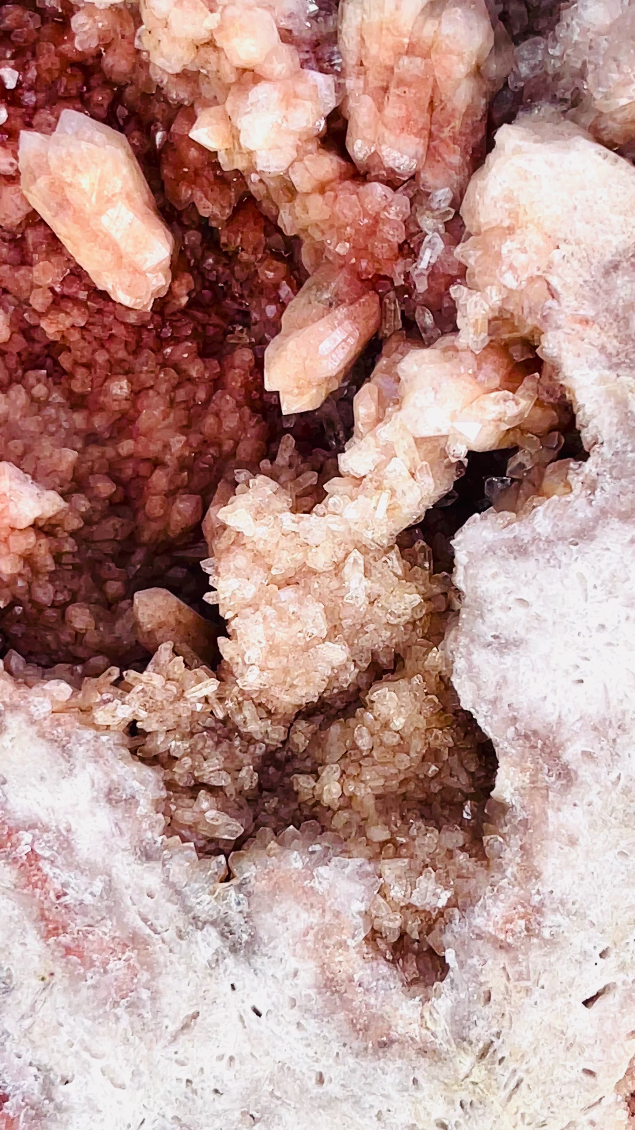 Pink Amethyst Slab, 3.8kg Dreamy Rough Pink Amethyst Druzy Slabs, Pink Amethyst Crystal,Crystal Gift,Home decor