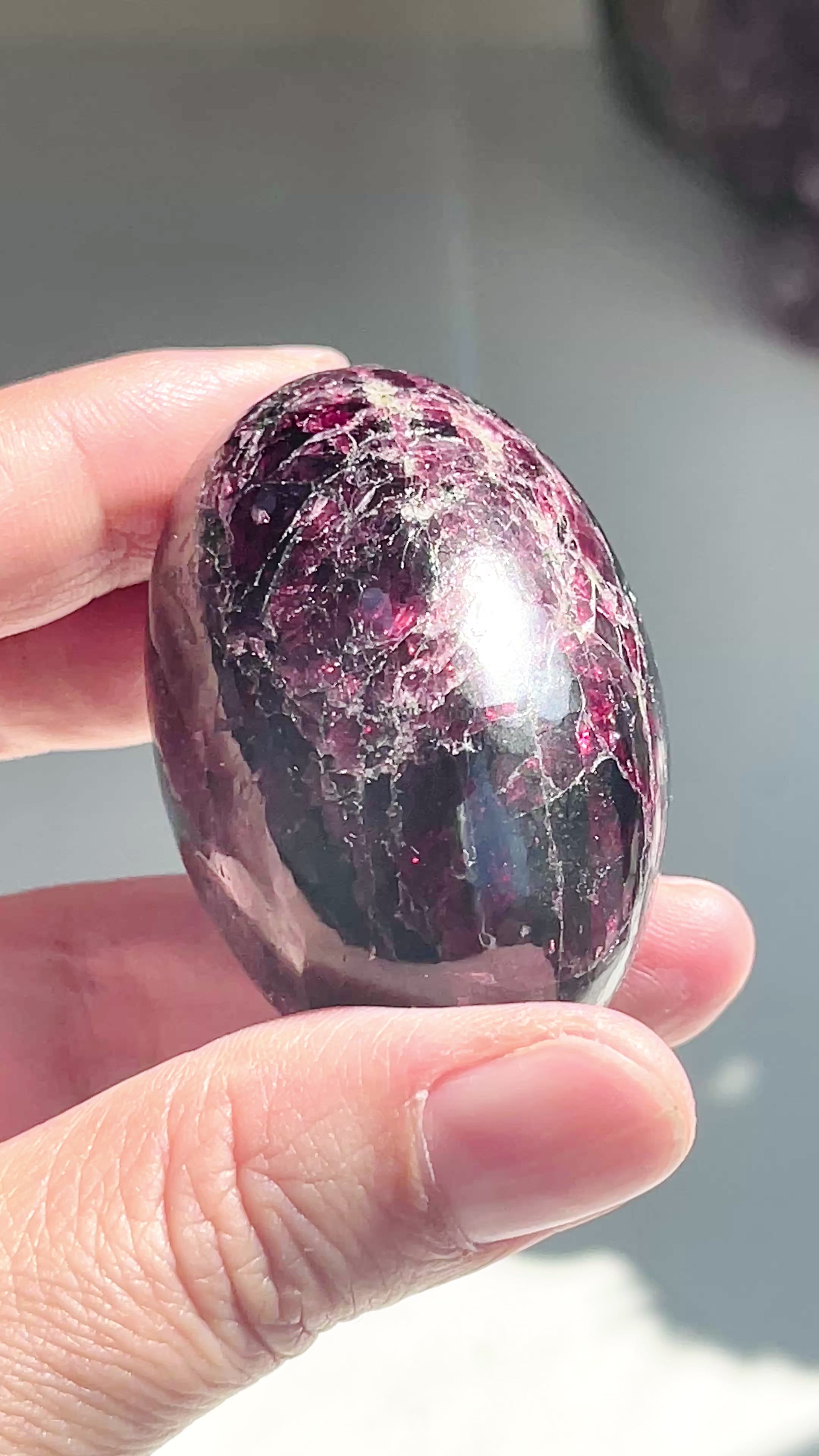 Gemy Garnet Crystal Shiva, Garnet Shiva Lingam, High Quality Garnet Crystal, Crystal Gift, Healing Crystal 11