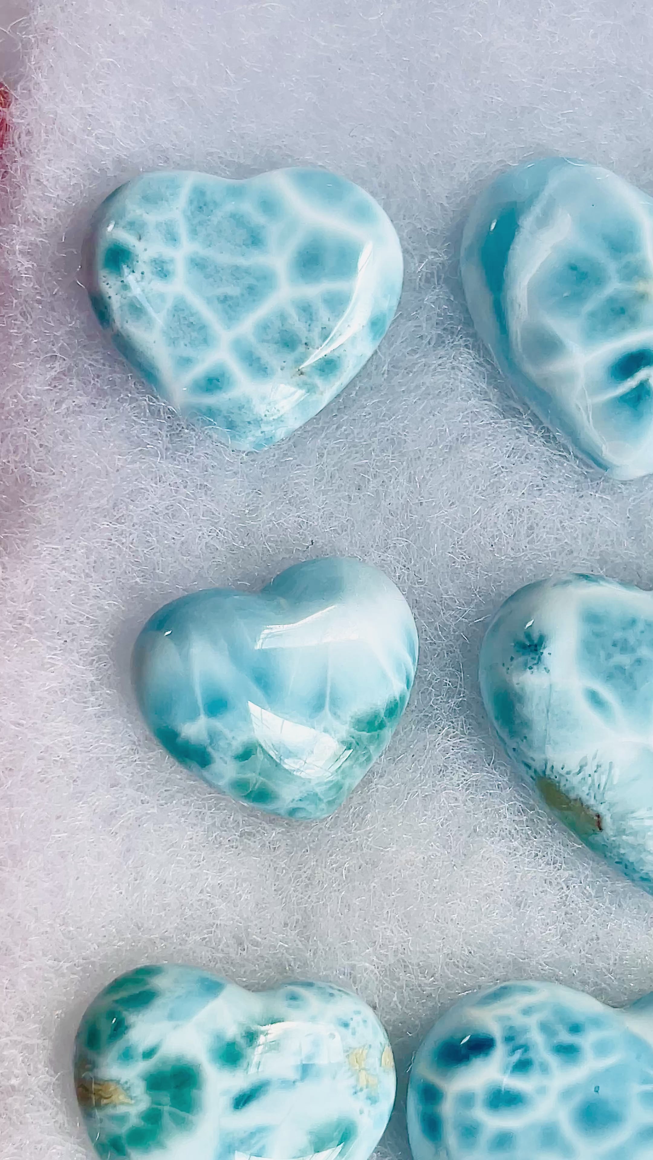 AAA-Grade Larimar Heart | Rare Dominican Republic Crystal