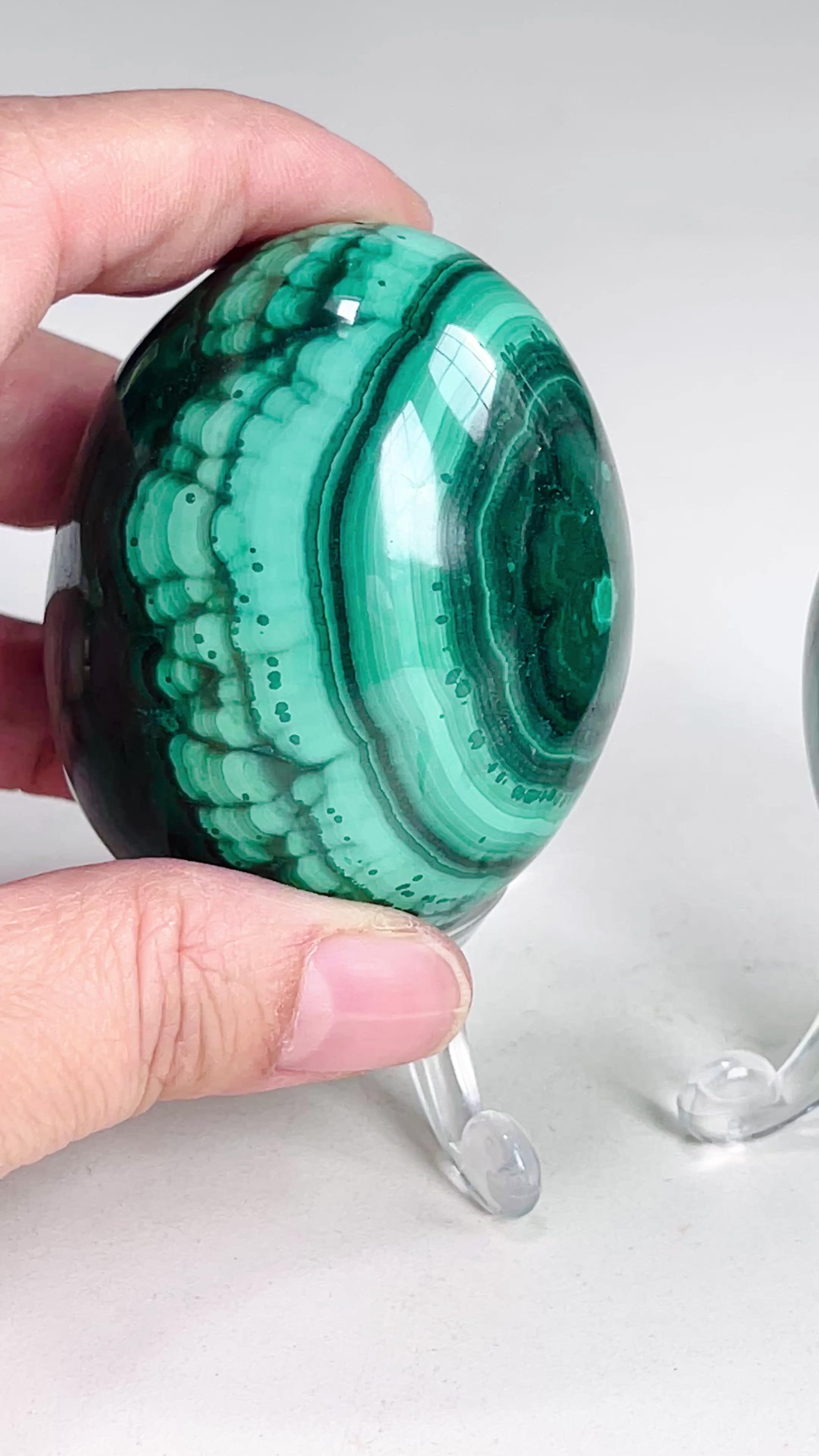 Malachite Egg, Natural Malachite Egg, Malachite from Congo, Natural Malachite Crystal Egg, Healing Crystal, Crystal Gift