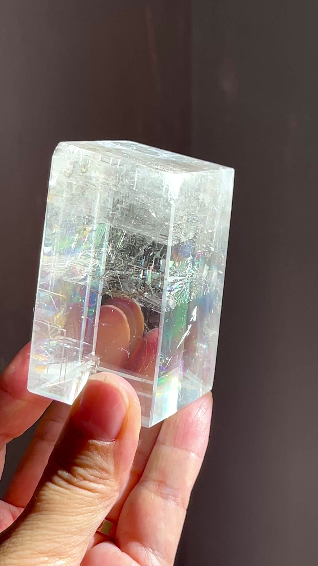 Clear Optical Calcite, Brazilian High-Grade Optical Calcite Cubes,  Iceland Spar, Clear Calcite, Crystal Gift -7