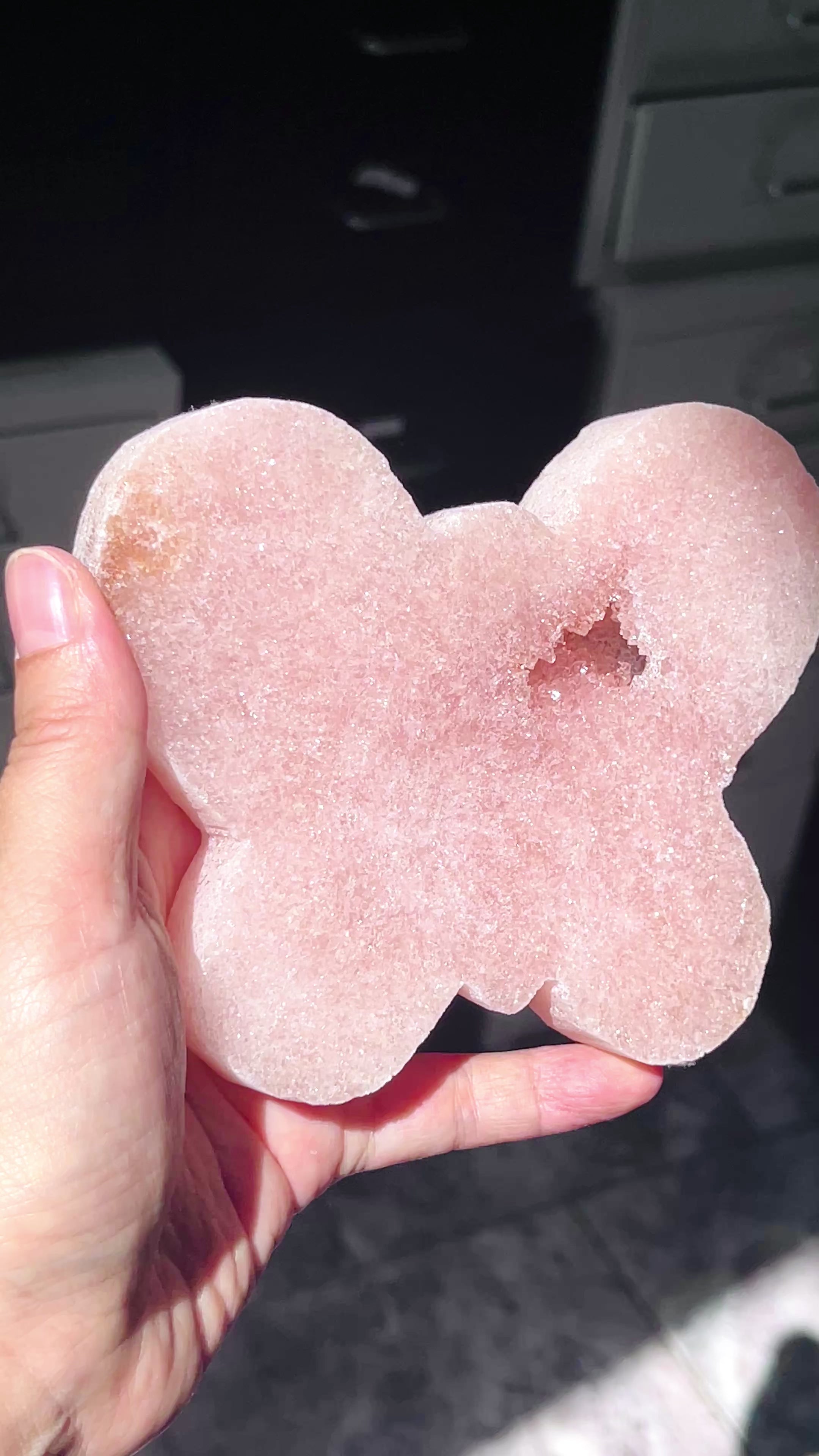 Pink Amethyst Butterfly -1