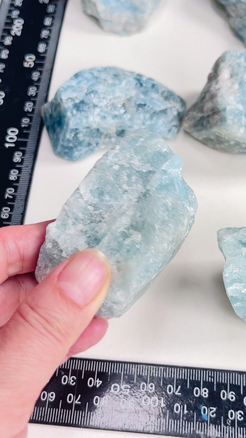 Natural Aquamarine Crystal – Large Raw Aquamarine Stone from Brazil