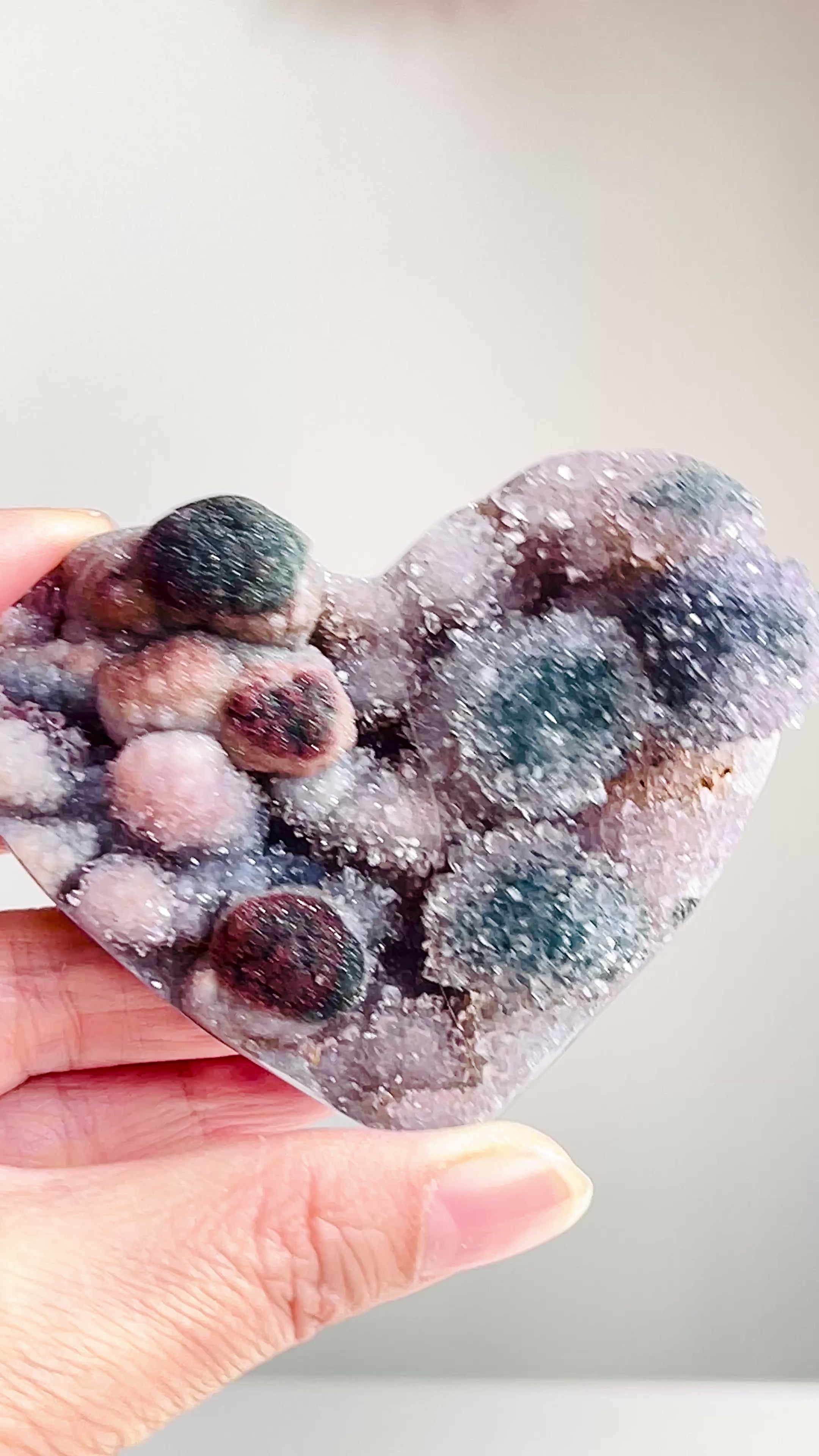 Amethyst Flower Heart – Rare Collector's Crystal from Brazil