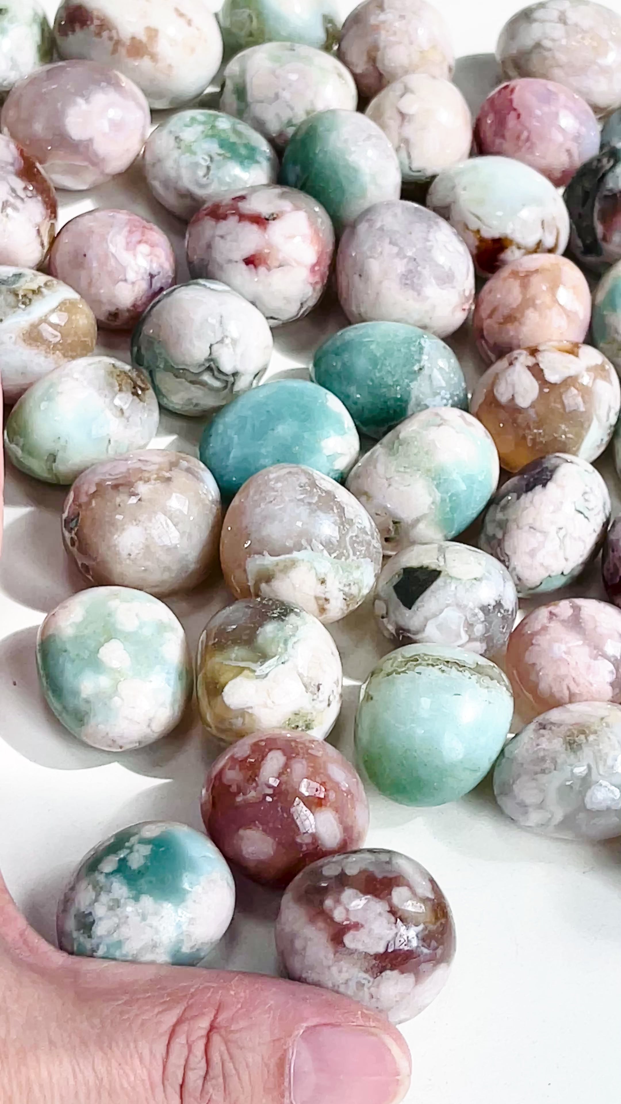 Flower Agate Tumble Stone