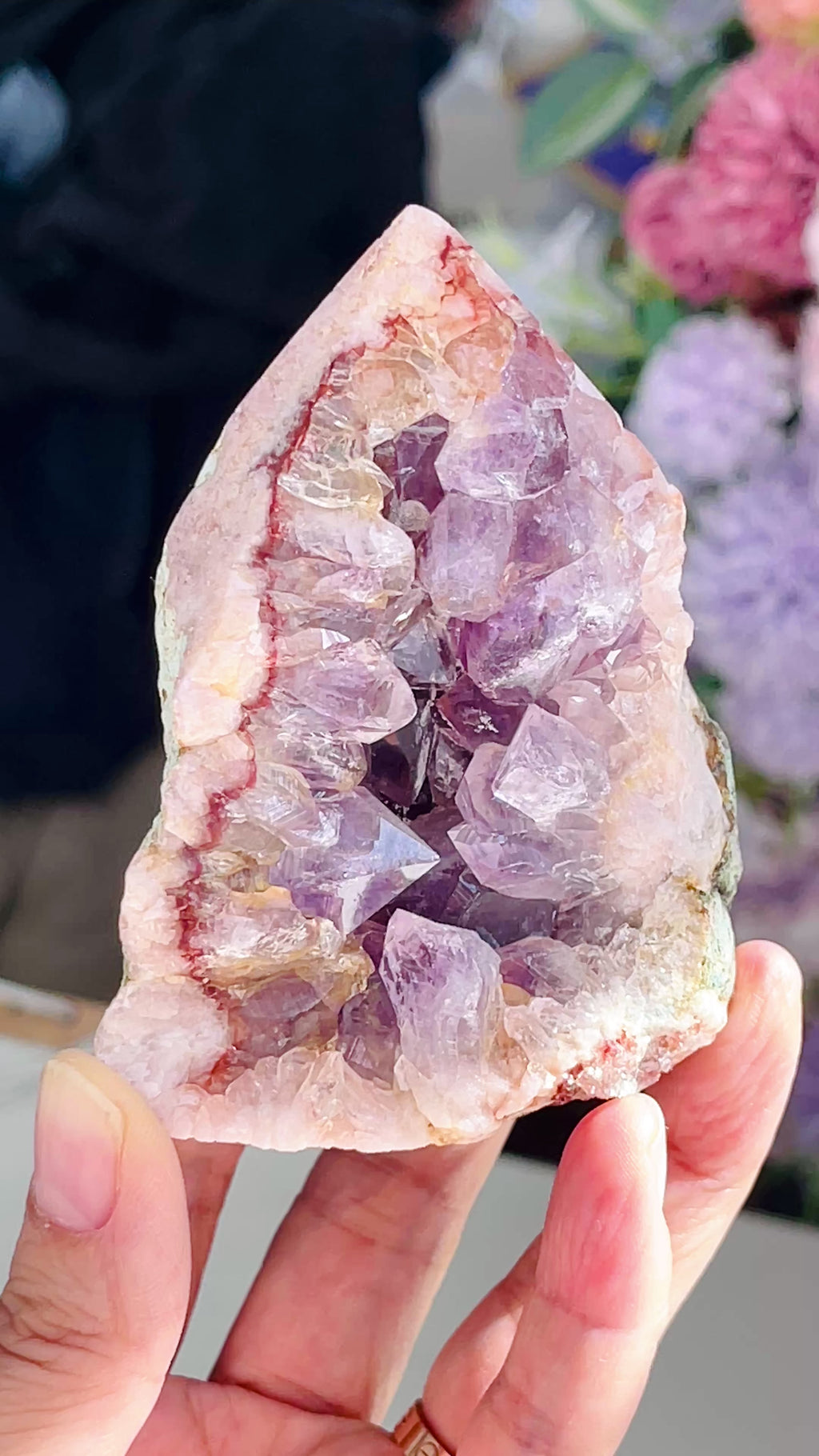 Pink Amethyst Top Polished Point