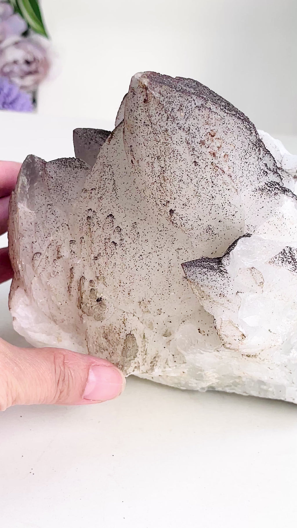 2.8kg Unique Quartz with Rhodochrosite from Djurkovo mine, Laki, Bulgaria, Mineral Specimen, Unique Gift