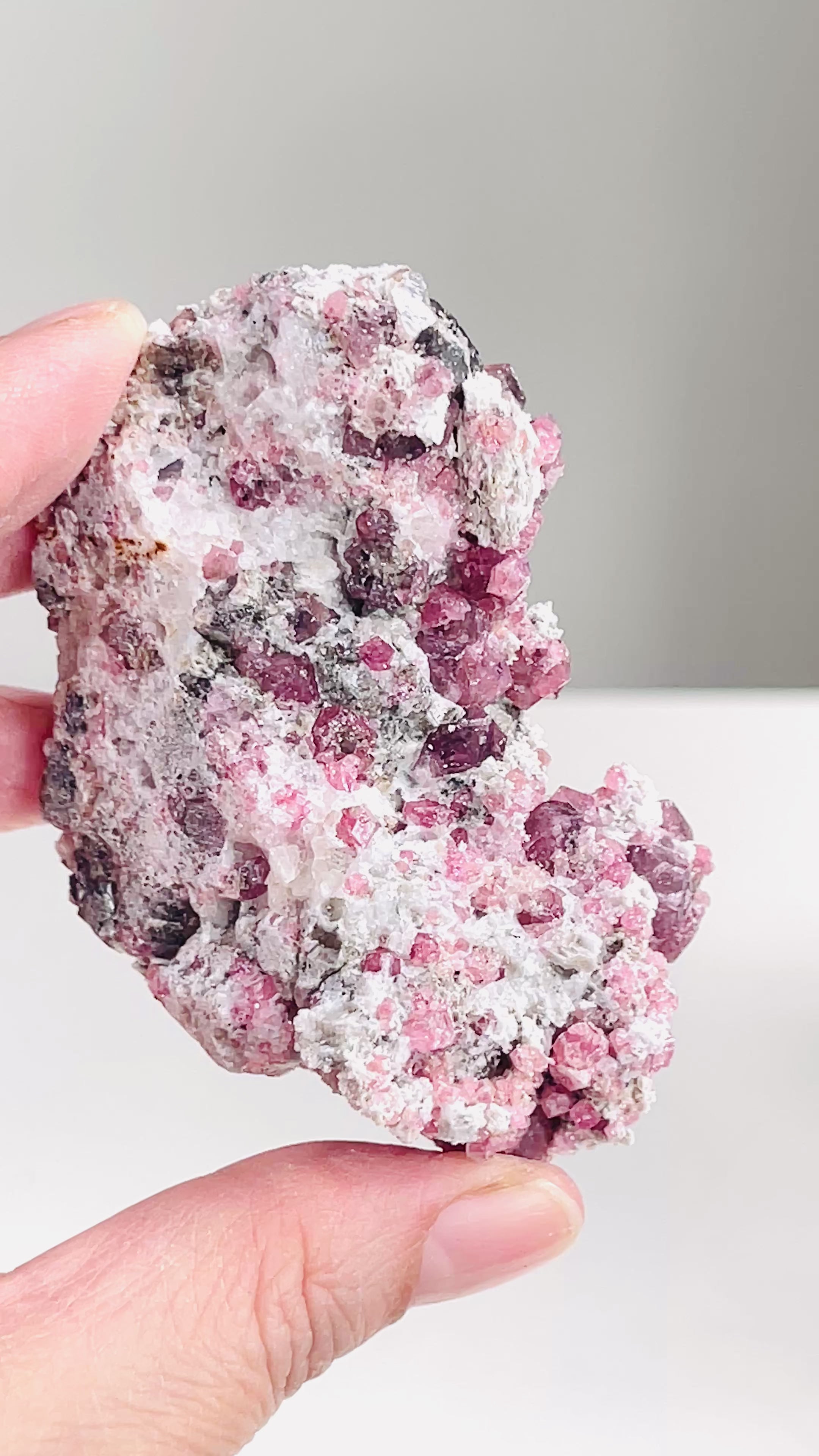 New Find !! Grossular Garnet, Rare Raspberry Pink Garnet Mineral Specimen ~ Coahuila, Mexico -10