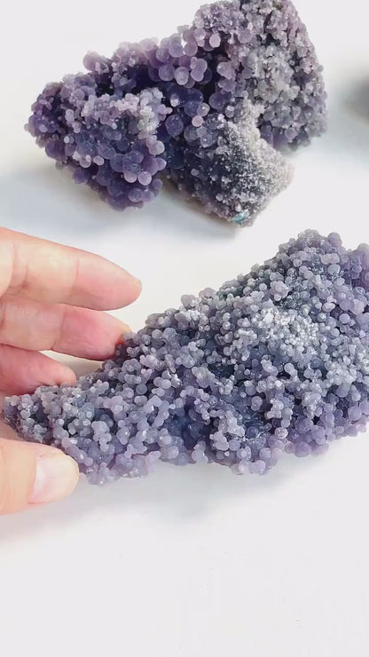 Grape Agate Cluster, Natural Free Form Grape Agate,Grape Agate, Raw Grape Agate, One Piece, Chalcedony Quartz Mineral Specimen-11