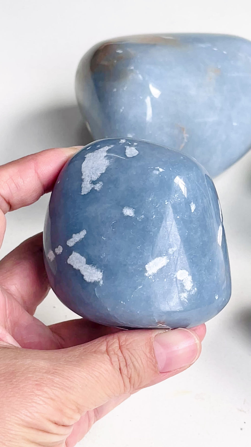 Angelite Freeform, Natural Angelite Crystal