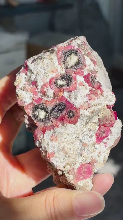 New Find !! High Grade Rare Raspberry Pink Garnet Mineral Specimen ~ Coahuila, Mexico -3