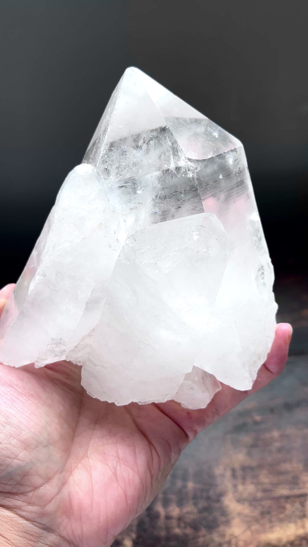 Natural Quartz Crystal, 1kg Large Quartz Crystal with big points, Healing Crystals, Crystal Gift -3