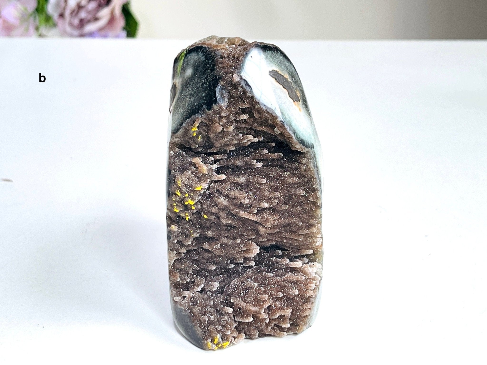 Rainbow Sugar Amethyst , Uruguay Amethyst Cutbase, Super Sparkling Amethyst Cluster, Small Amethyst Cathedral, Crystal Gift 6 - Million Years Crystal