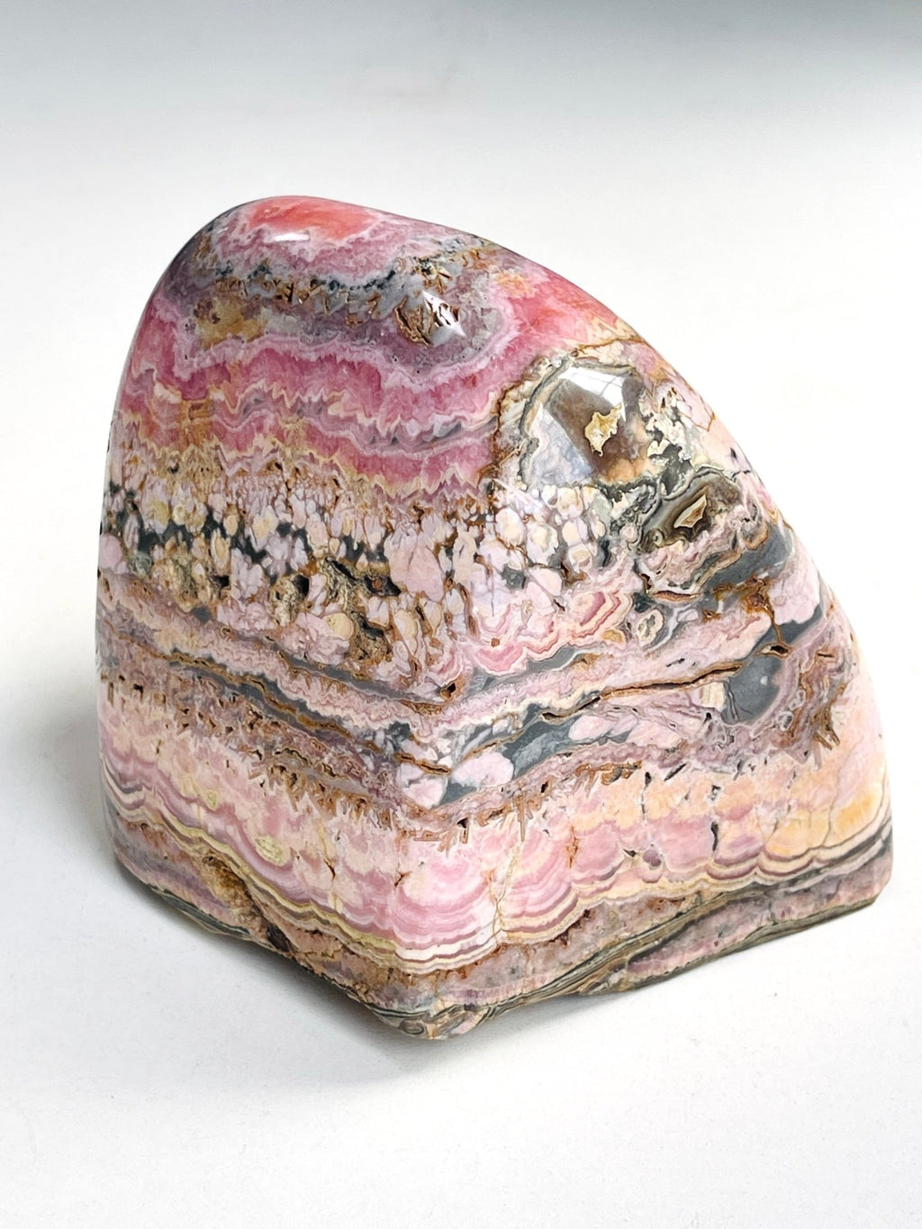 Rare 1.9kg AAA Rhodochrosite Freeform – Semi-Polished Pink Crystal, Capillitas Mine, Argentina - Million Years Crystal