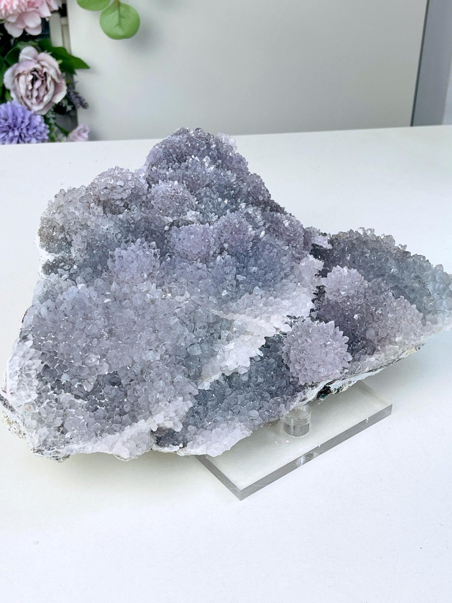 Rare Amethyst Flower Mineral Specimen, 2.6kg Special Amethyst Flower Specimen, Amethyst Cluster, Amethyst Mineral Specimen - Million Years Crystal