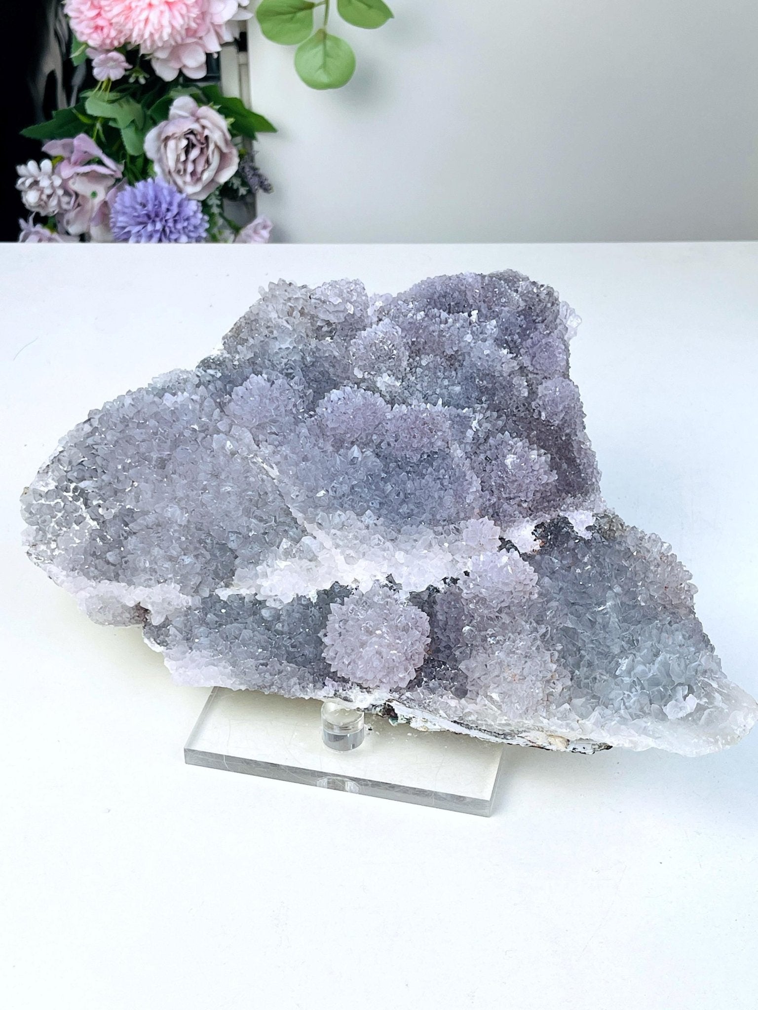 Rare Amethyst Flower Mineral Specimen, 2.6kg Special Amethyst Flower Specimen, Amethyst Cluster, Amethyst Mineral Specimen - Million Years Crystal