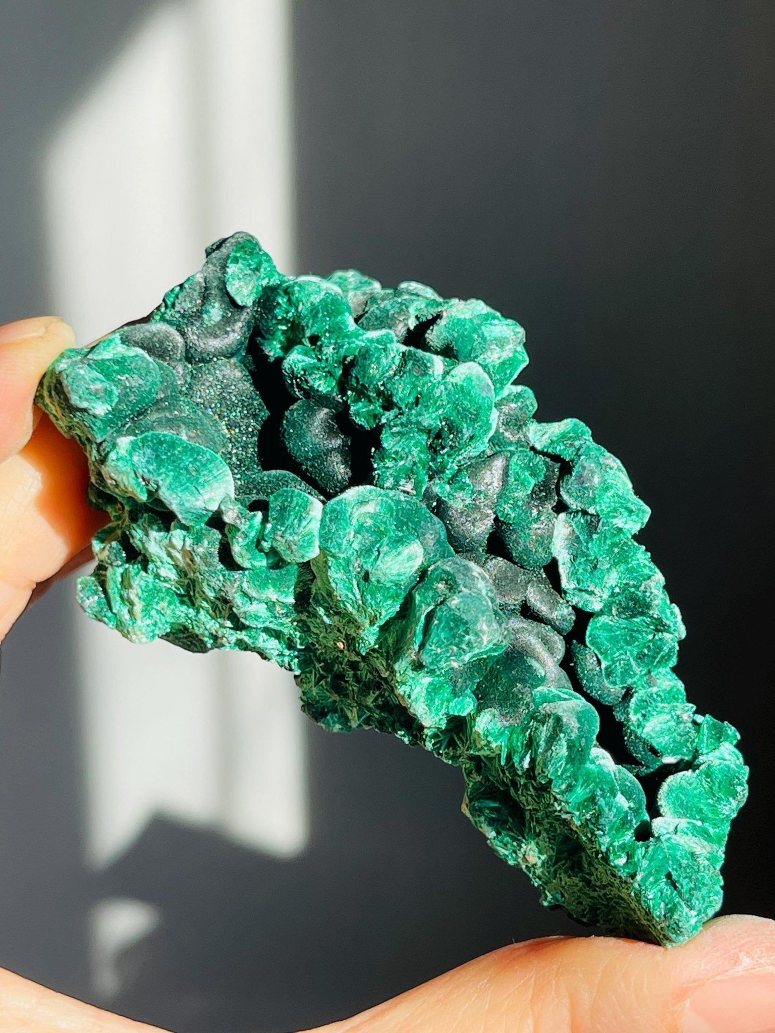 Rare Malachite Specimen,Velvet Malachite, Raw Malachite Crystal, Unique Crystal Gift, Healing Gemstone, Natural Malachite Stone - Million Years Crystal
