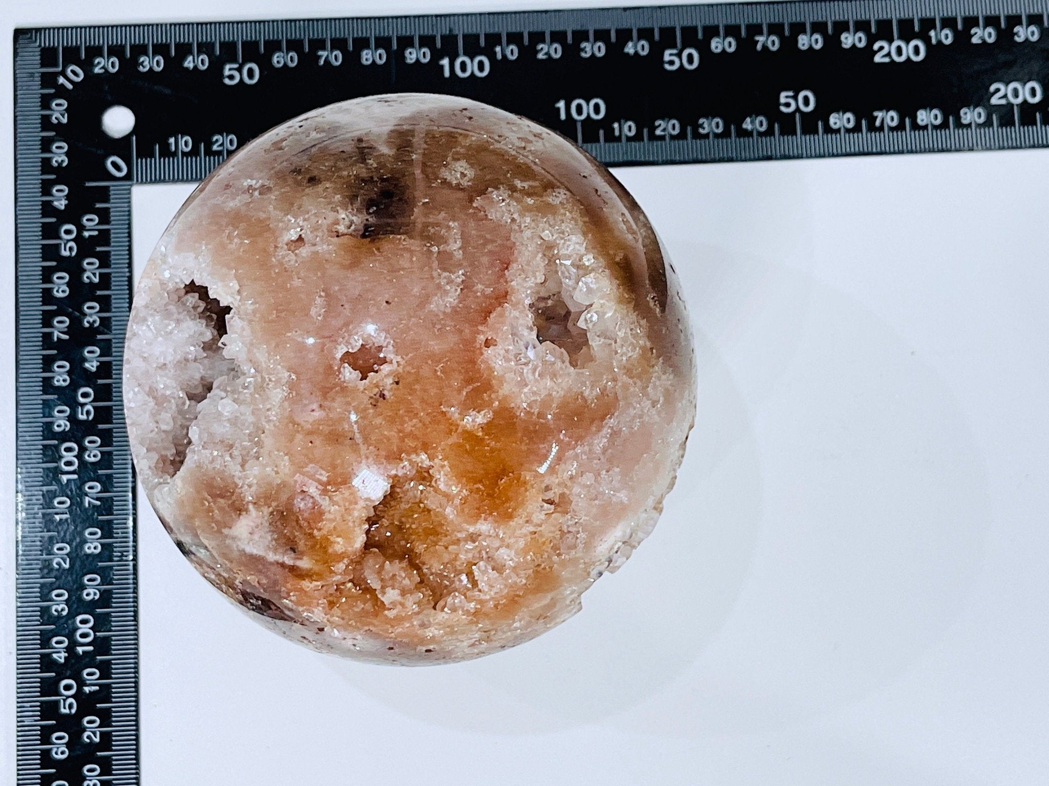 Rare Pink Amethyst Sphere, 105mm Large Super Druzy Pink Amethyst sphere with Quartz , Sparkling Pink Amethyst , Crystal Gift, Home Decor - Million Years Crystal