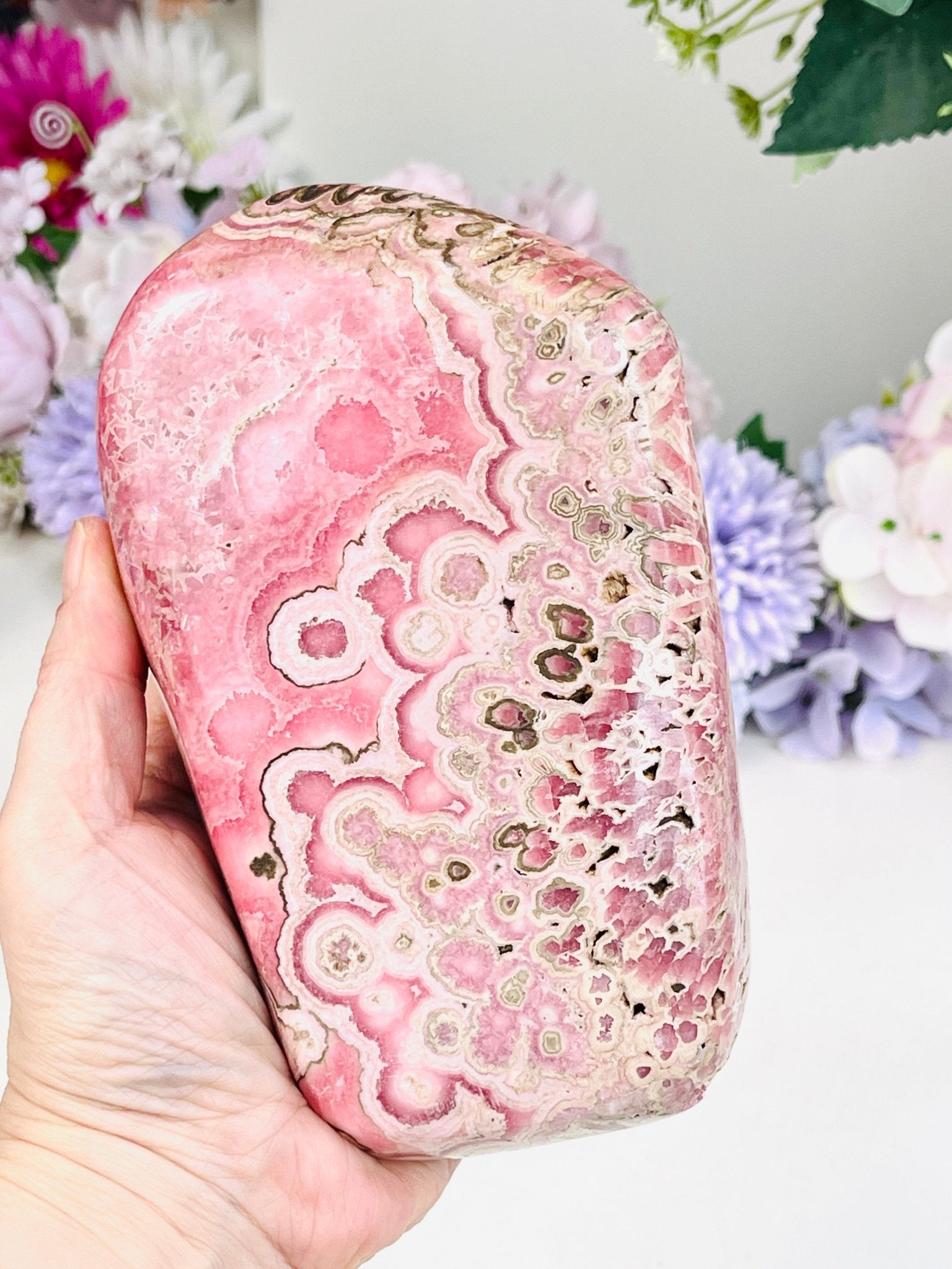 Rare Rhodochrosite Freeform - Million Years Crystal
