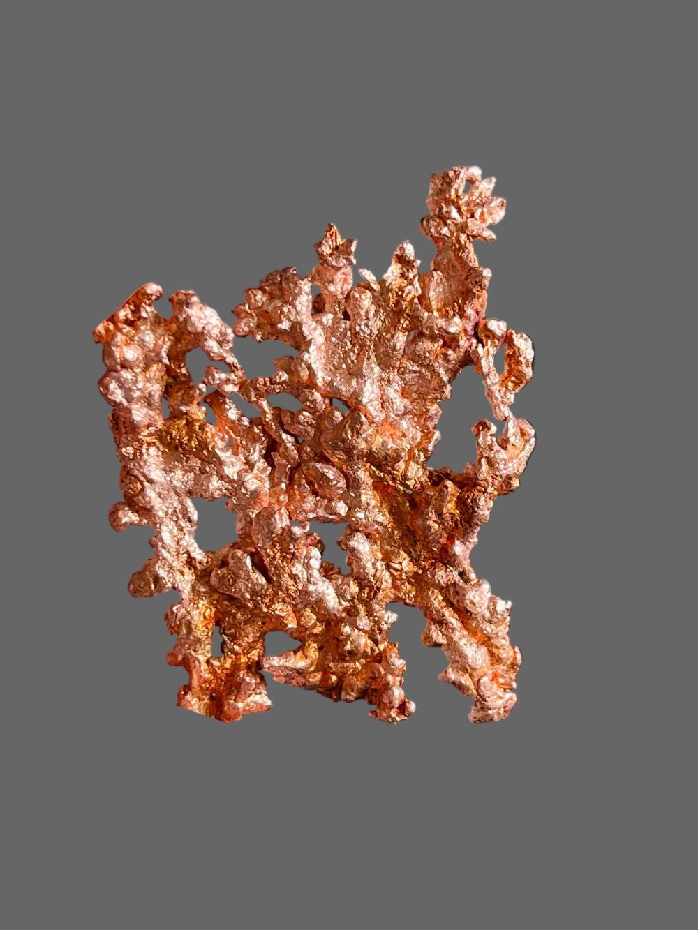 Raw Native Copper Specimen | Bright Dendritic Formation - Million Years Crystal