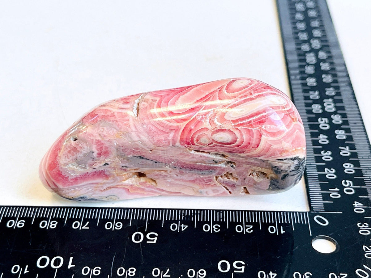 Rhodochrosite Freeform collector's piece, 261g statement Argentina Rhodochrosite Specimen, rare crystals, crystal gift - Million Years Crystal
