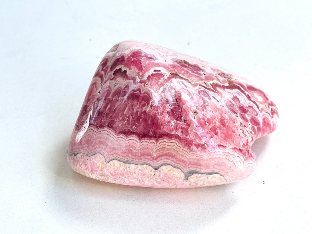 Rhodochrosite Freeform collector's piece, 529g statement Argentina Rhodochrosite Specimen, rare crystals, crystal gift - Million Years Crystal
