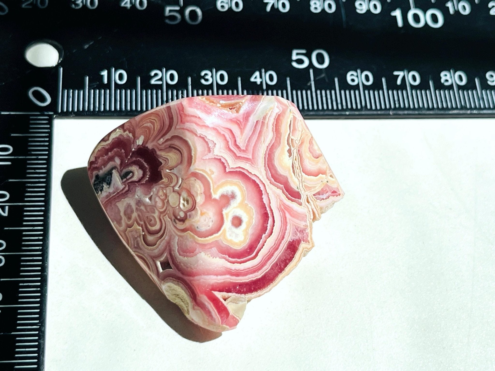Rhodochrosite Gemy Freeform collector's piece, Argentina Rhodochrosite Specimen, rare crystals, crystal gift - Million Years Crystal