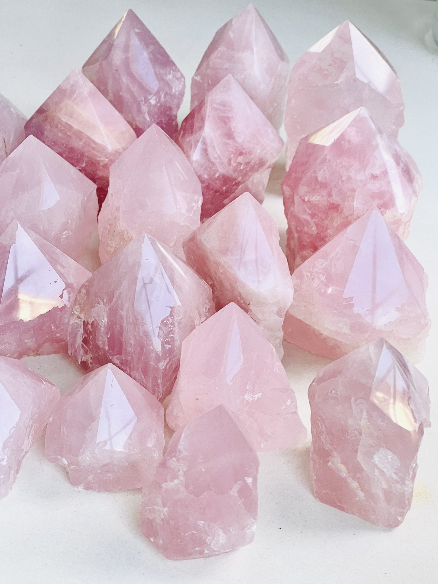 Rose Quartz Top Polished Point - Million Years Crystal