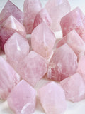 Rose Quartz Top Polished Point - Million Years Crystal