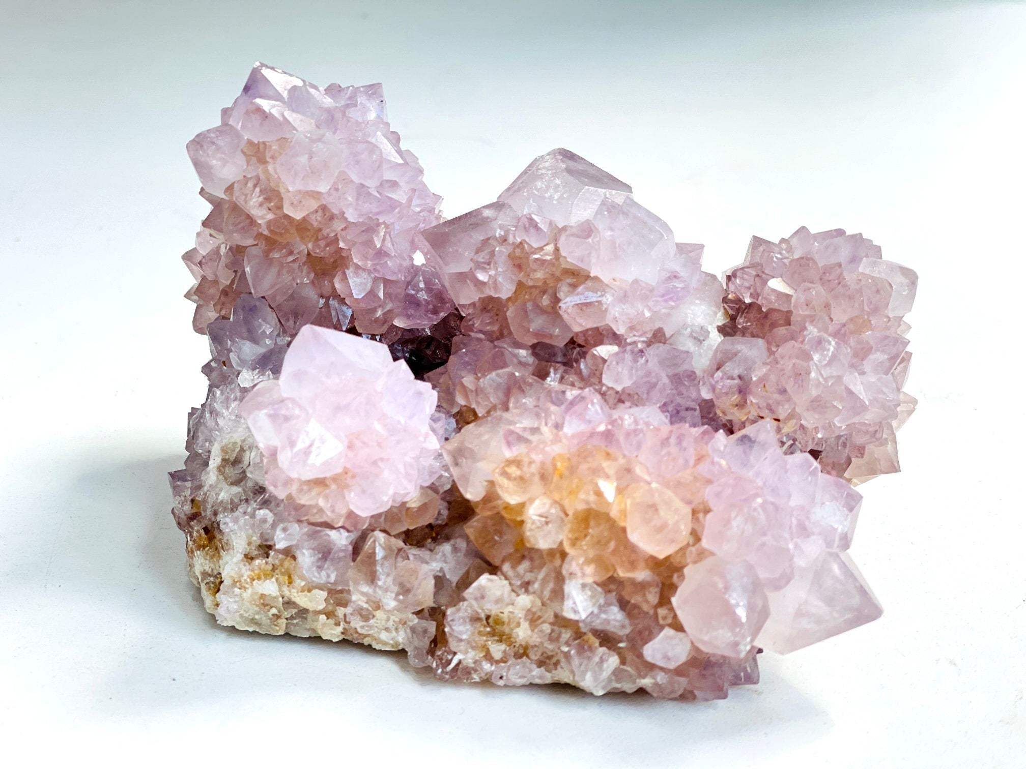 Spirit Quartz Cluster, 988g Lilac Spirit Quartz Point Cluster lilac fairy quartz, amazing Amethyst spirit quartz , amethyst spirit quartz - Million Years Crystal