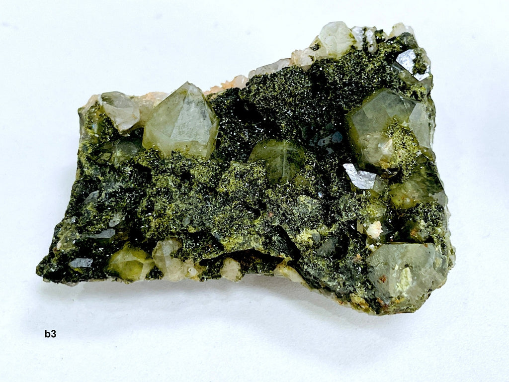 Super Sparkly Forest Epidote with Quartz Specimen, Forest Quartz - Million Years Crystal
