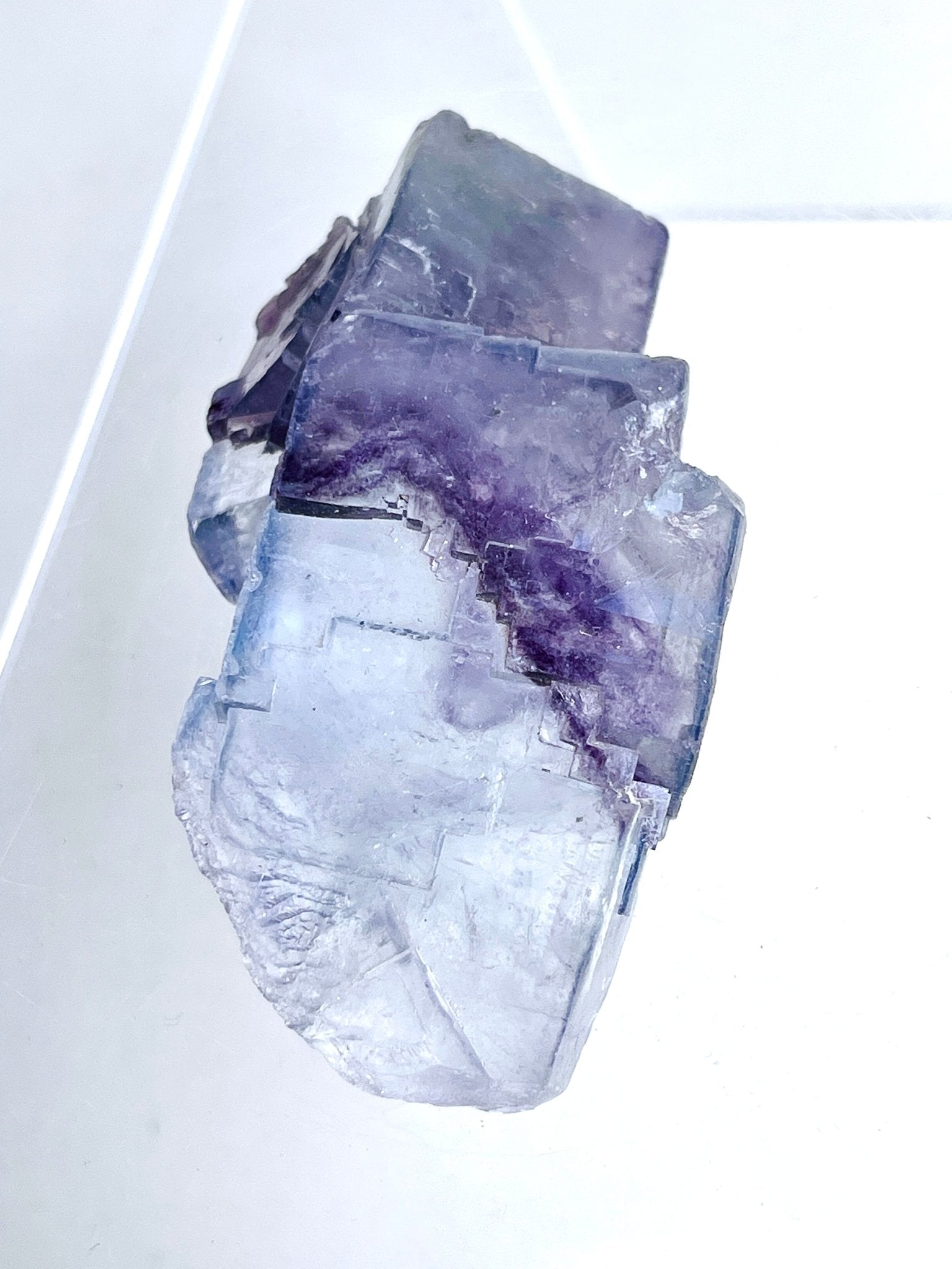 Teal-Blue Yaogangxian Fluorite Specimen | Cubic Crystals | 129g | Hunan, China - Million Years Crystal