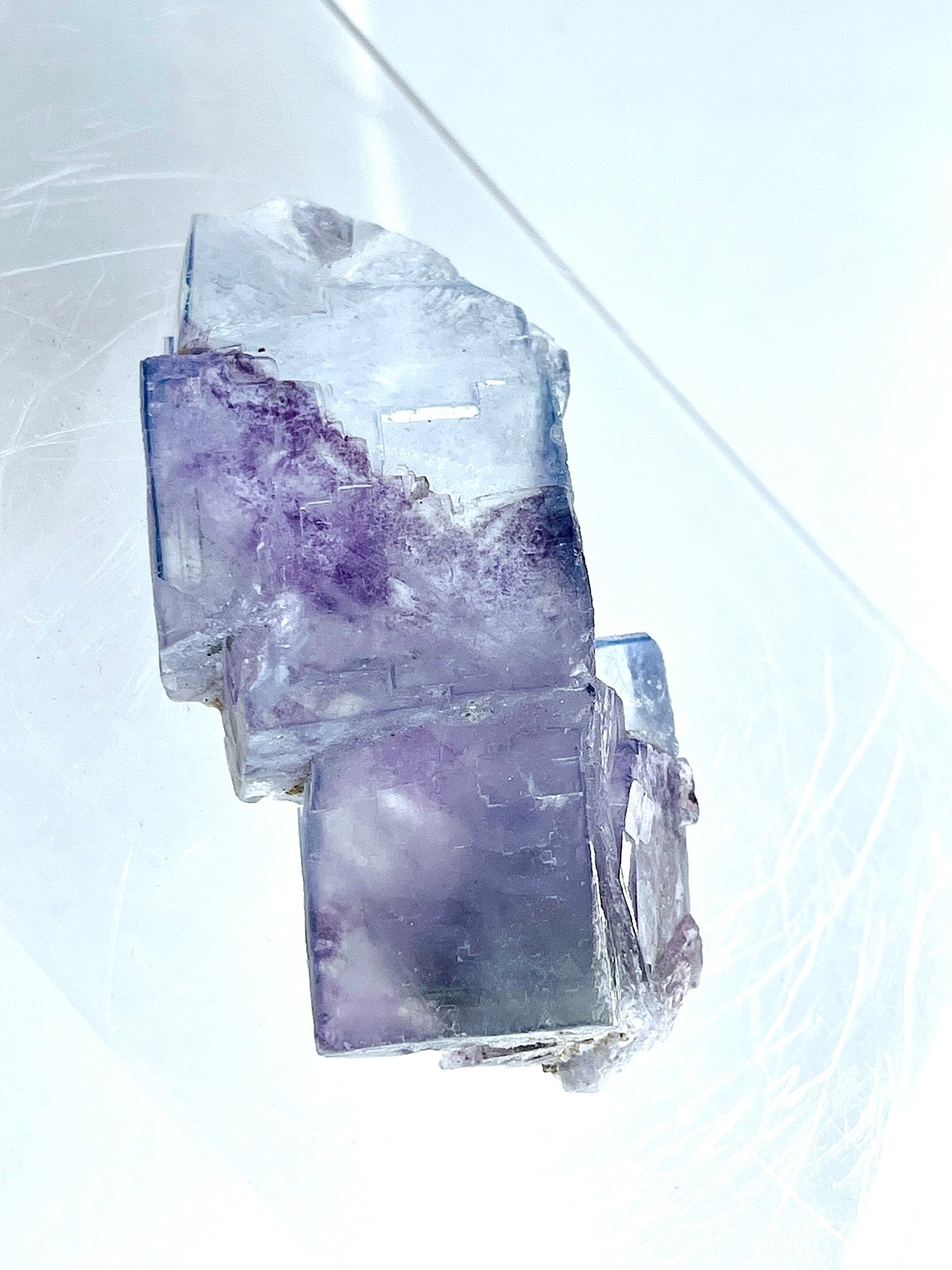 Teal-Blue Yaogangxian Fluorite Specimen | Cubic Crystals | 129g | Hunan, China - Million Years Crystal