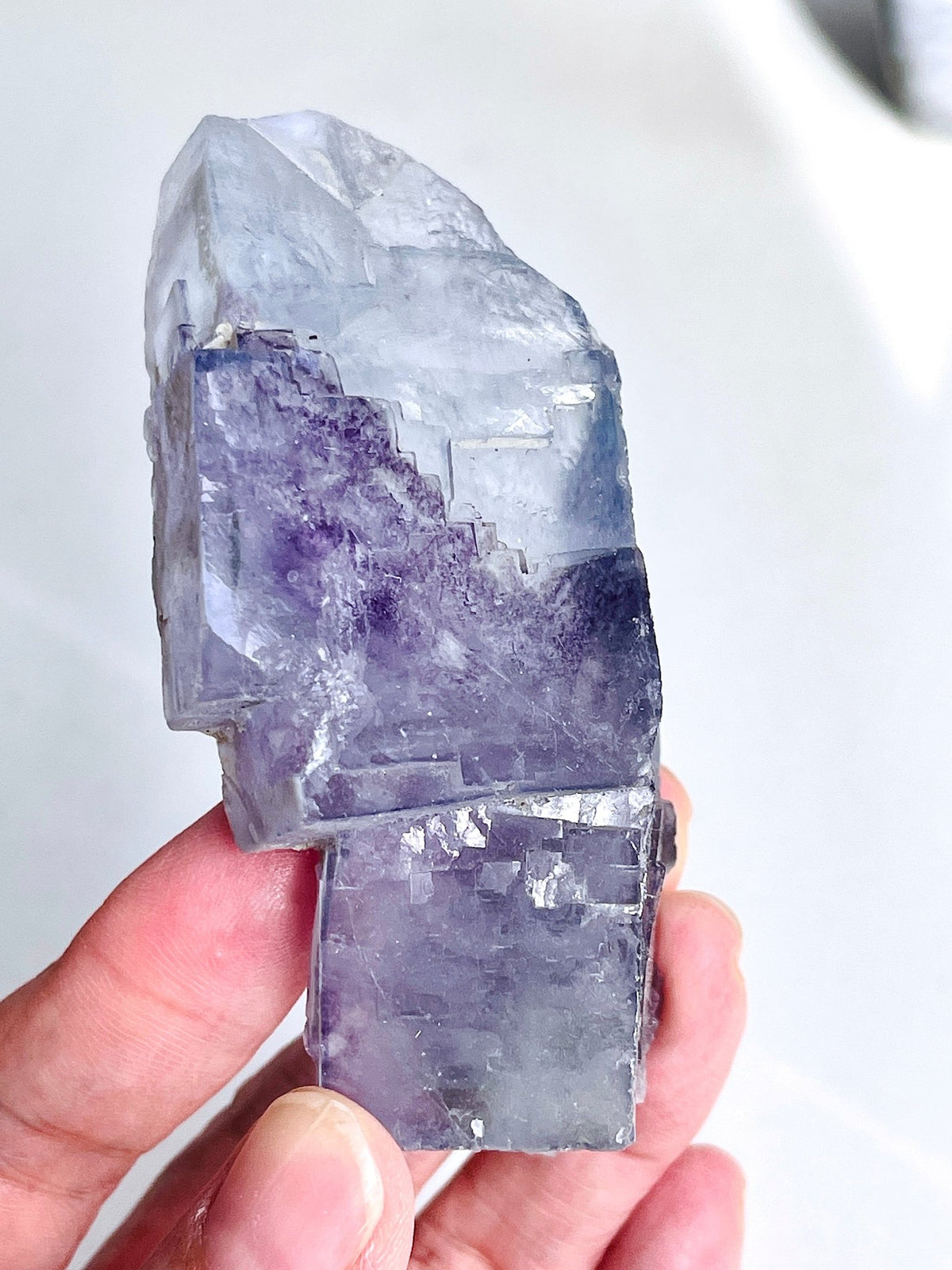 Teal-Blue Yaogangxian Fluorite Specimen | Cubic Crystals | 129g | Hunan, China - Million Years Crystal