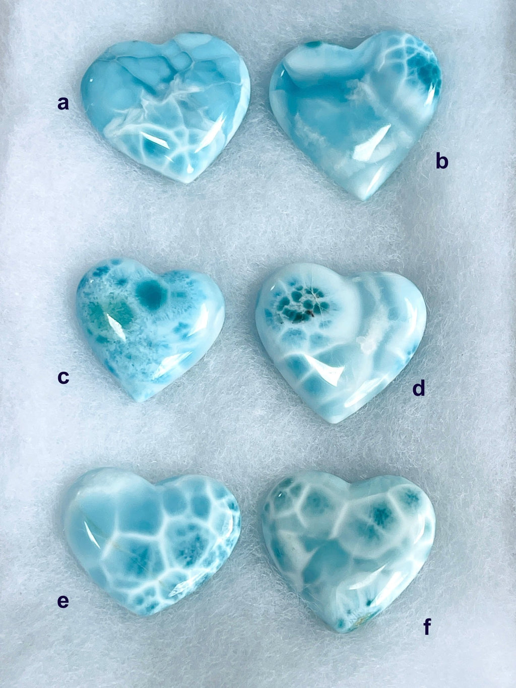 The Caribbean Mirage: AAA-Grade Larimar Sculpted Heart - Million Years Crystal