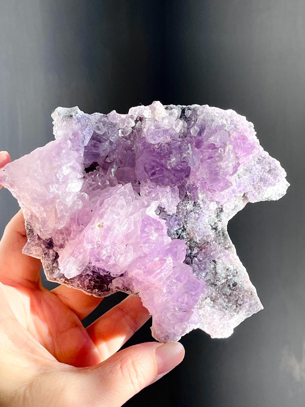 Unique Amethyst Flower, Amethyst Flower, Rare Amethyst Flower Cluster - Mineral Specimen - Rare Amethyst Flower Specimen - Million Years Crystal