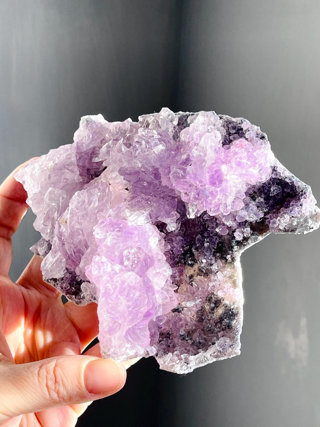 Unique Amethyst Flower, Amethyst Flower, Rare Amethyst Flower Cluster - Mineral Specimen - Rare Amethyst Flower Specimen - Million Years Crystal