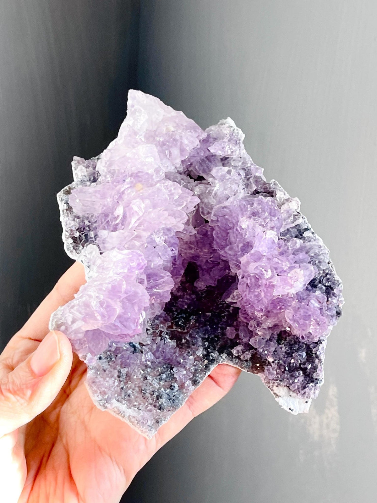 Unique Amethyst Flower, Amethyst Flower, Rare Amethyst Flower Cluster - Mineral Specimen - Rare Amethyst Flower Specimen - Million Years Crystal
