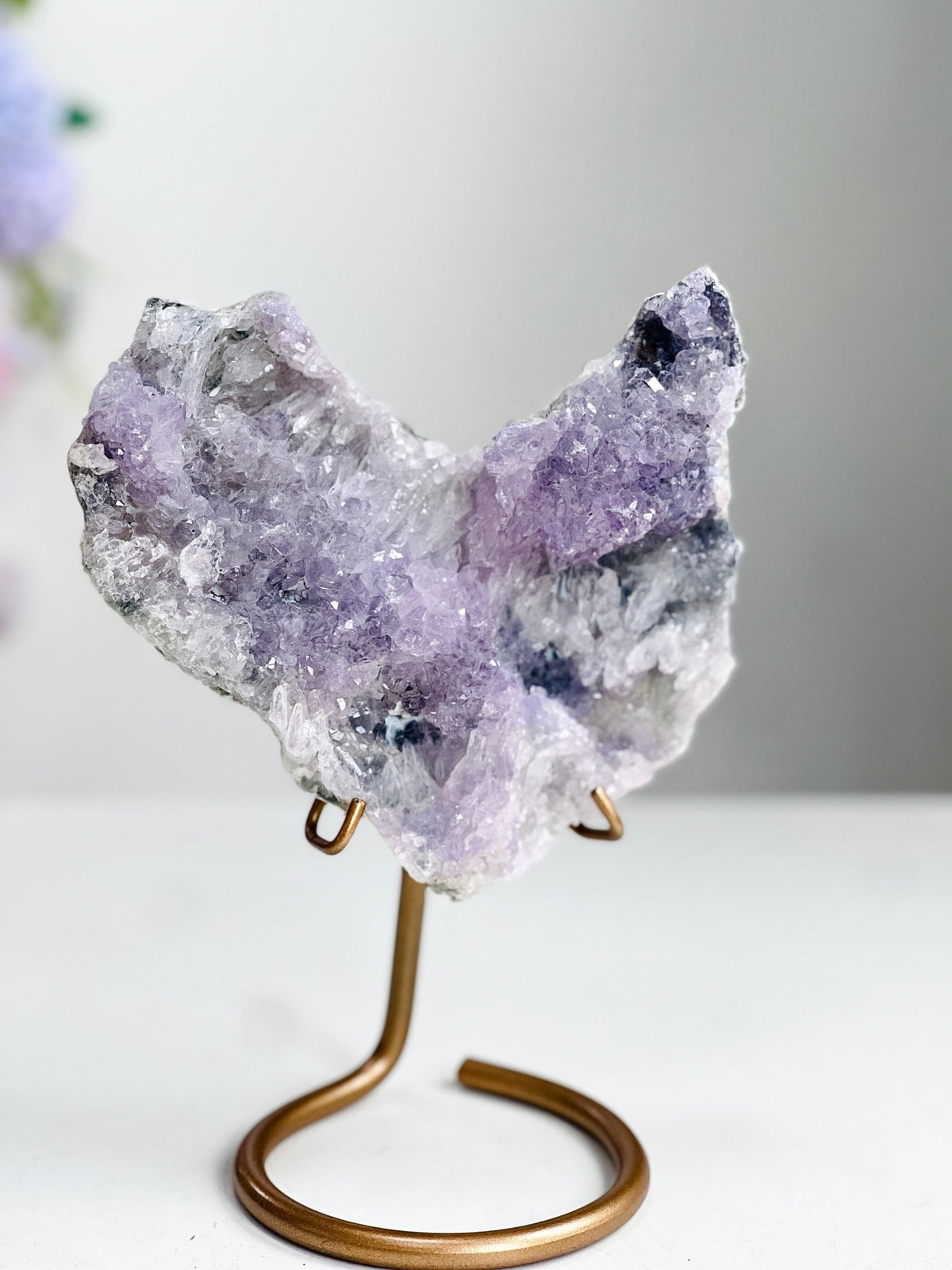 Unique Amethyst Flower Mineral Specimen, Amethyst Flower, Special Amethyst Flower Specimen, Amethyst Mineral Specimen - Million Years Crystal