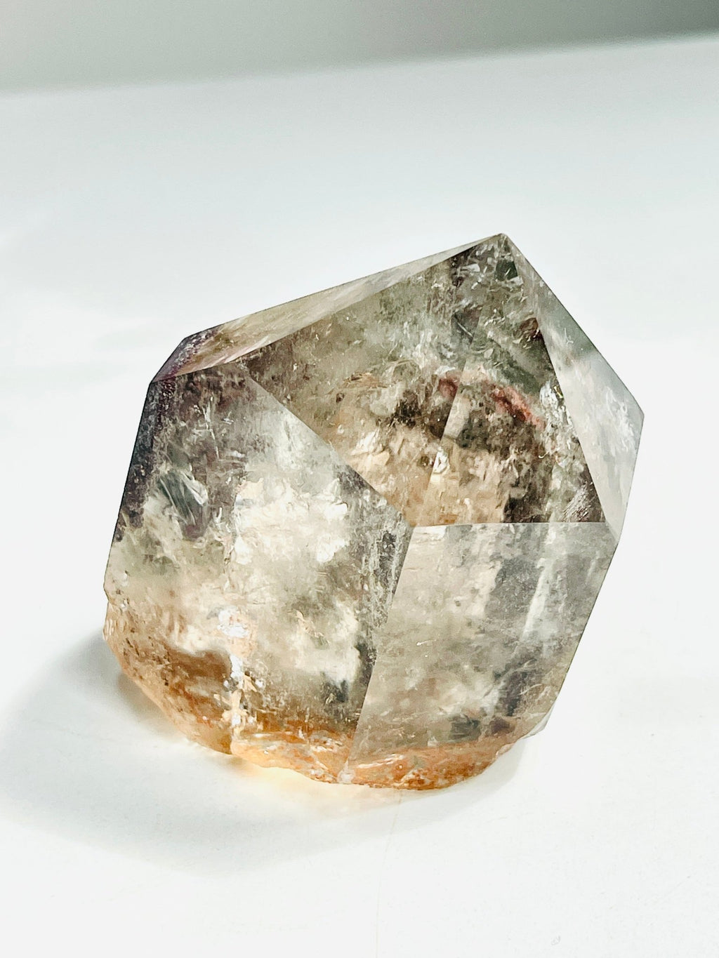 Unique Lodolite Quartz , Natural Brazilian Lodolite Quartz Point, Crystal Gift, Garden Quartz, - Million Years Crystal