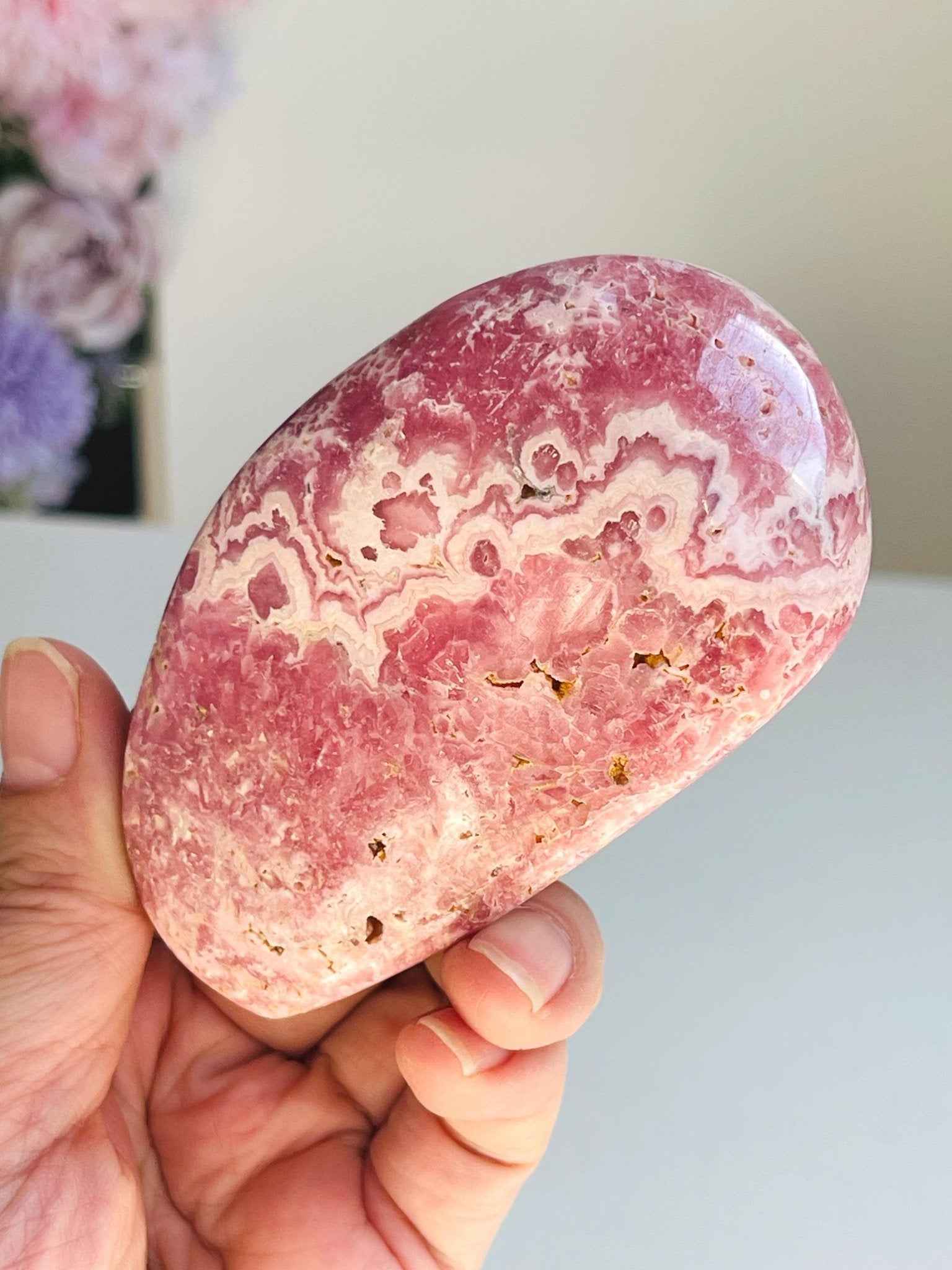 Unique Rhodochrosite Freeform, Natural Rhodochrosite, Argentina Pink Rhodochrosite, Crystal Gift, Mineral Collection - Million Years Crystal