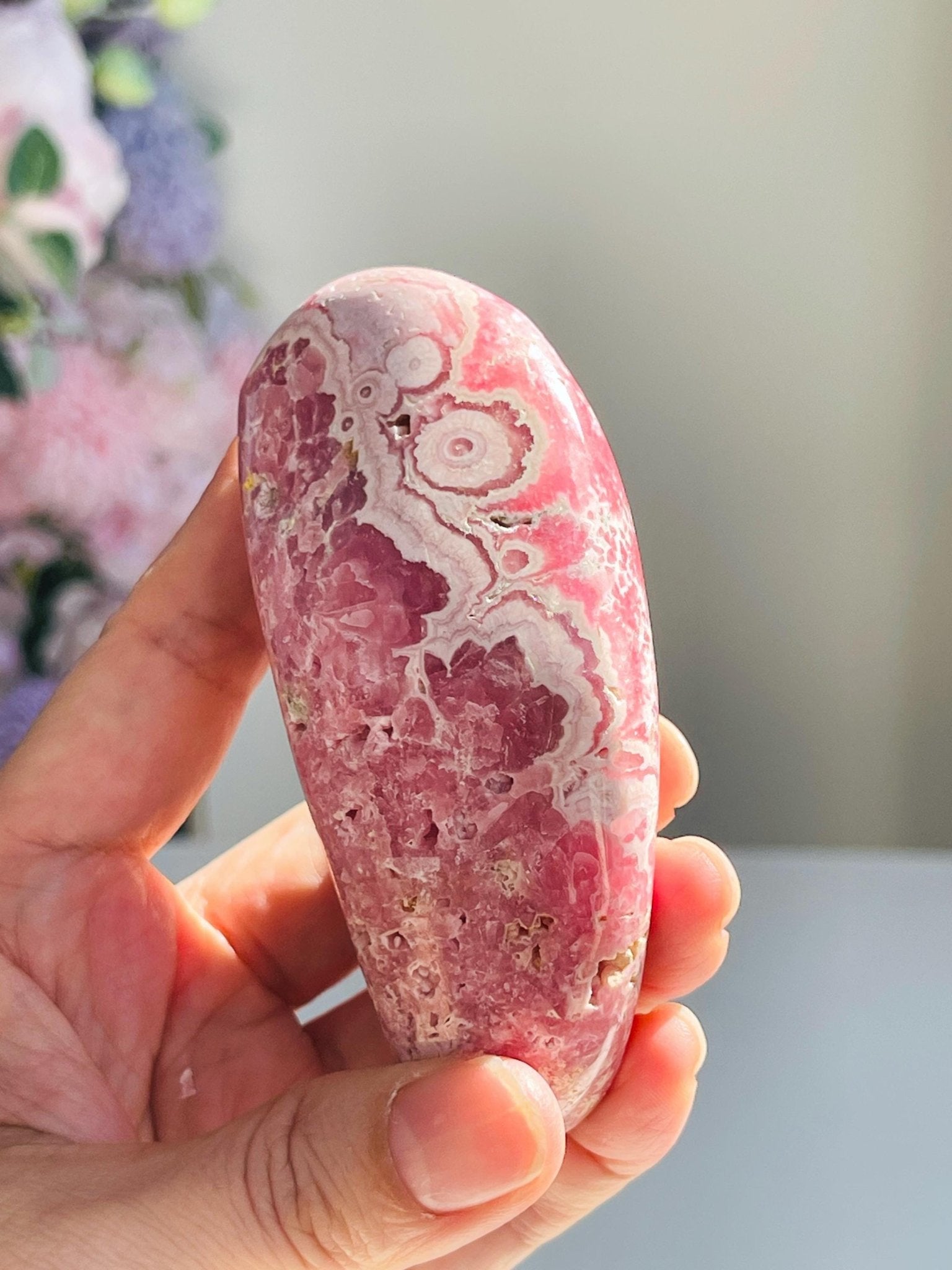 Unique Rhodochrosite Freeform, Natural Rhodochrosite, Argentina Pink Rhodochrosite, Crystal Gift, Mineral Collection - Million Years Crystal