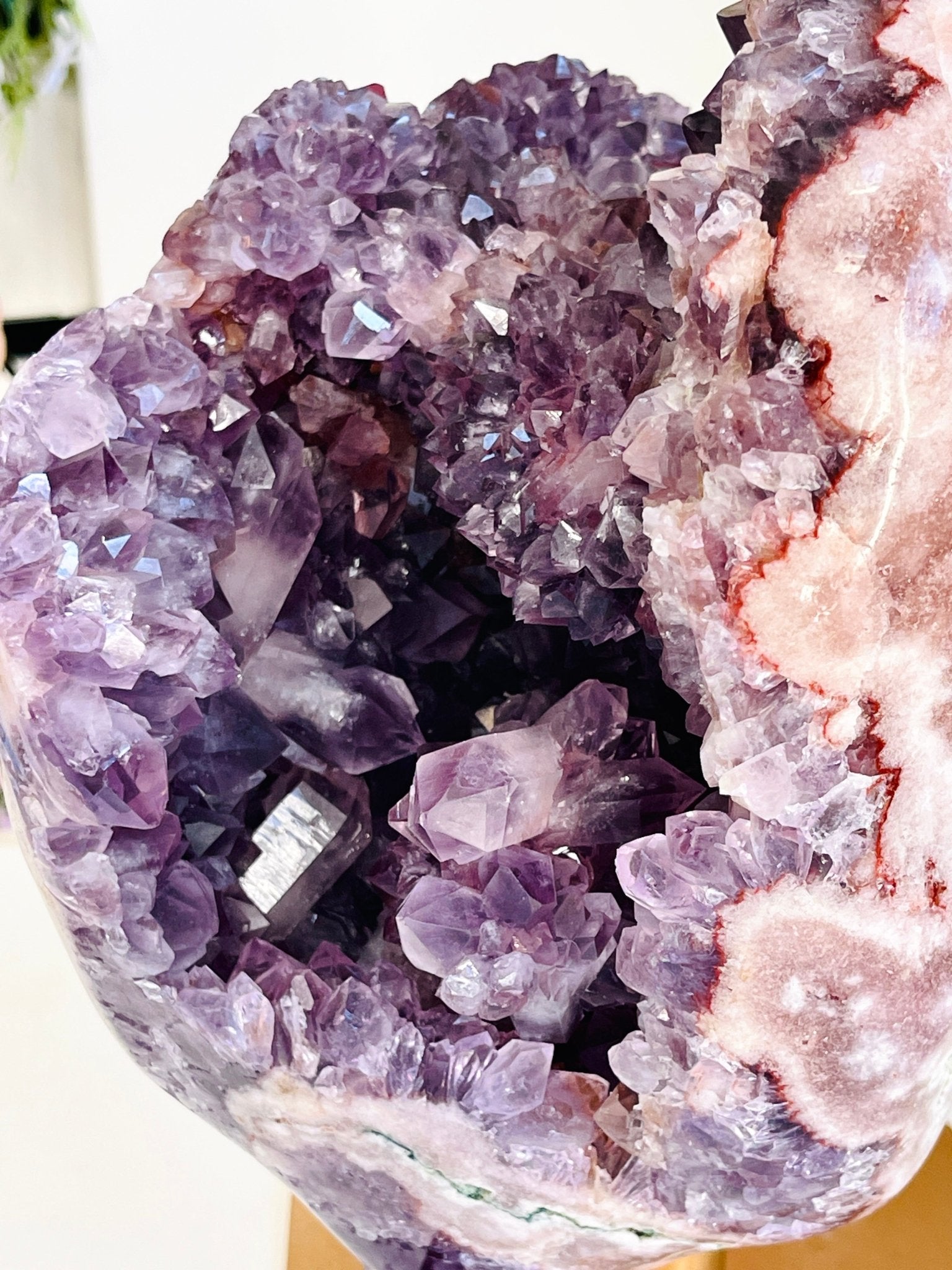 XXL Deep Purple Amethyst Geode Freeform with Hematoid Quartz | 8.3kg | Museum-Grade - Million Years Crystal